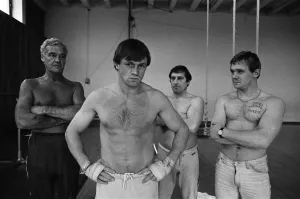 Tony Sibson, Middleweight Boxer, pictured with his trainers (left to right Tony Sibson, Middleweight Boxer, pictured with his trainers (left to right