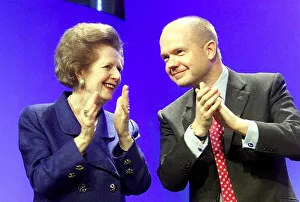 TORY CONFERENCE, MARGARET THATCHER AND WILLIAM HAGUE APPLAUD FRANCIS MAUDE - Wednesday TORY CONFERENCE, MARGARET THATCHER AND WILLIAM HAGUE APPLAUD FRANCIS MAUDE - Wednesday