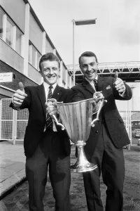 Tottenham Hotspur manager arriving home with the Spurs team Tottenham Hotspur manager arriving home with the Spurs team