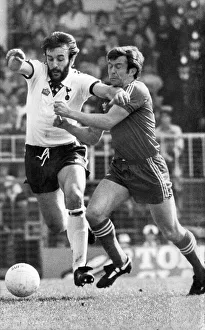 Tottenham's Ricardo Villa (left) challenged by Chelsea tiny John Hollins Tottenham's Ricardo Villa (left) challenged by Chelsea tiny John Hollins