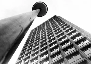 The Towering Bewick House high rise flats in Newcastle 2 April 1971 The Towering Bewick House high rise flats in Newcastle 2 April 1971
