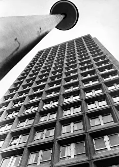 The Towering Bewick House high rise flats in Newcastle 2 April 1971 The Towering Bewick House high rise flats in Newcastle 2 April 1971