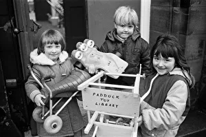 Toy time... making their choices at the new Paddock Toy Library are (from left Toy time... making their choices at the new Paddock Toy Library are (from left
