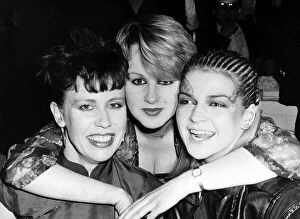 Images Dated 25th February 1982: Toyah Wilcox Hazel O Connor Suzanne Salley singers at the British Rock