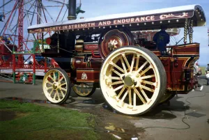 The traction engine The Iron Maiden at Sunderland on 19th August 1992 The traction engine The Iron Maiden at Sunderland on 19th August 1992