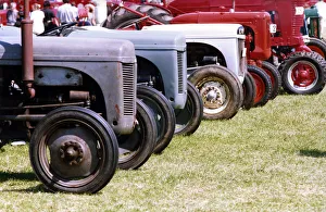 Tractors line up at the Vintage Car and Steam Engine Show at Corbridge on 12th June 1994 Tractors line up at the Vintage Car and Steam Engine Show at Corbridge on 12th June 1994