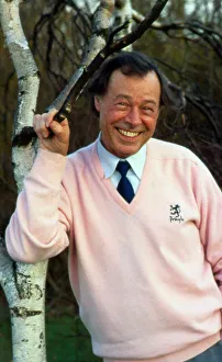 Bill Treacher leaning against tree January 1987 Bill Treacher leaning against tree January 1987
