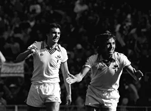 Trevor Brooking and Billy Bonds celebrate after West Ham beat Arsenal in the FA Cup final Trevor Brooking and Billy Bonds celebrate after West Ham beat Arsenal in the FA Cup final