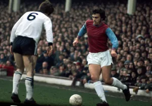 Trevor Brooking of West Ham United in action during the FA Cup Fourth Round Replay match Trevor Brooking of West Ham United in action during the FA Cup Fourth Round Replay match