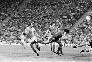 Trevor Francis scores Nottingham Forest goal 1979 European Cup Final in Olympic Stadium Trevor Francis scores Nottingham Forest goal 1979 European Cup Final in Olympic Stadium