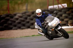 Trevor Walls riding Honda VFR 750 cc August 1997 Trevor Walls riding Honda VFR 750 cc August 1997