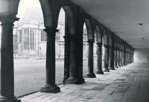 Trinity College in Nevilles Court Cambridge Looking through the cloisters Trinity College in Nevilles Court Cambridge Looking through the cloisters