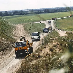 Trucks at the Packington Landfill Site in 1990 Trucks at the Packington Landfill Site in 1990