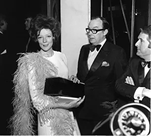TV and Film Awards March 1970 at the London Palladium Maggie Smith back stage at TV and Film Awards March 1970 at the London Palladium Maggie Smith back stage at