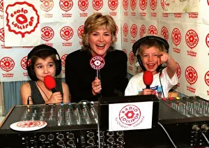 TV PRESENTER ANTHEA TURNER HELPS RADIO LOLLIPOP OUT AT QUEEN ELIZABETH HOSPITAL HACKNEY TV PRESENTER ANTHEA TURNER HELPS RADIO LOLLIPOP OUT AT QUEEN ELIZABETH HOSPITAL HACKNEY