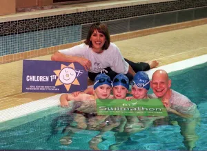 TV Presenter Carol Smillie - January 1999 Duncan goodhew launch BT Swimathon 99 at TV Presenter Carol Smillie - January 1999 Duncan goodhew launch BT Swimathon 99 at