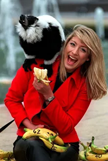 TV presenter Dani Behr and dana the lemur select their fruity numbers for this weeks 42m TV presenter Dani Behr and dana the lemur select their fruity numbers for this weeks 42m