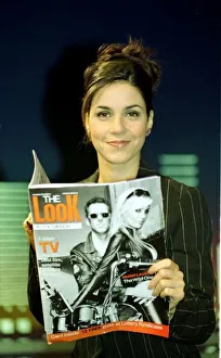 Tv Presenter Julia Bradbury November 1997 With her copy of the Mirrors Look magazine Tv Presenter Julia Bradbury November 1997 With her copy of the Mirrors Look magazine
