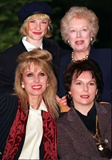 TV prog Absolutely Fabulous cast of the programme January 1994 get together for TV prog Absolutely Fabulous cast of the programme January 1994 get together for