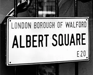 TV Programme : Eastenders December 1985 Albert Square London Borough of TV Programme : Eastenders December 1985 Albert Square London Borough of