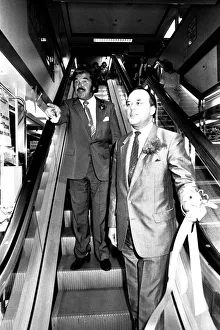 TV sports personality Dickie Davies was a guest of honour at Binns department store in TV sports personality Dickie Davies was a guest of honour at Binns department store in