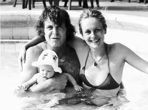Twiggy model and actress with her husband Michael Witney Twiggy model and actress with her husband Michael Witney