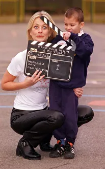 Ulrika Jonsson TV Presenter with seven year old Joseph Ryle in the launch of Make Your Ulrika Jonsson TV Presenter with seven year old Joseph Ryle in the launch of Make Your