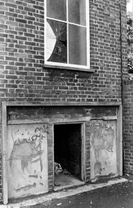 One of the unused store cupboards at Elizabeth Flats, Allerton Street, Grangetown One of the unused store cupboards at Elizabeth Flats, Allerton Street, Grangetown
