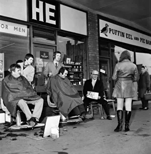 Unusual/Humour: Outdoor Haircuts: He is the name of a very plush gents Unusual/Humour: Outdoor Haircuts: He is the name of a very plush gents