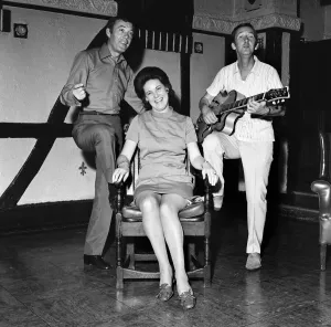 Val Doonican (left) with his co-stars Scottish singer, Moira Anderson Val Doonican (left) with his co-stars Scottish singer, Moira Anderson