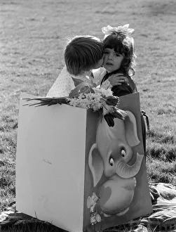 Valentines Day Card and Kiss Children Feb 1975 Joanne Valentine 3 holding flowers Valentines Day Card and Kiss Children Feb 1975 Joanne Valentine 3 holding flowers