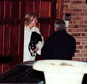 Vanessa Feltz TV Presenter leaving her home February 1999 Vanessa Feltz TV Presenter leaving her home February 1999