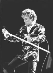 Veteran Rocker Rod Stewart went down a storn at Wembley Stadium on 15 July 1986 Veteran Rocker Rod Stewart went down a storn at Wembley Stadium on 15 July 1986