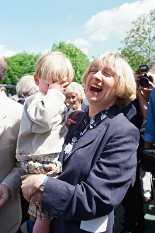 Victoria Wood pictured with her son Henry Durham at the unveiling of the Eric Morecambe Victoria Wood pictured with her son Henry Durham at the unveiling of the Eric Morecambe