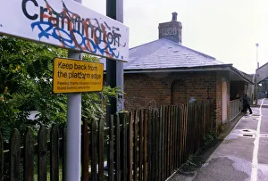 A view of derelict Cramlington Railway Station on 13th September 1992 which is to be A view of derelict Cramlington Railway Station on 13th September 1992 which is to be