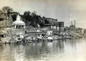 View of Tengales on the River Ganges, Benares, India 1913 View of Tengales on the River Ganges, Benares, India 1913