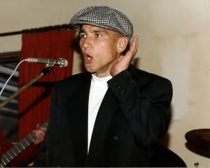 Vinnie Jones Football player Wimbledon FC at Aldenham Golf Club near Watford singing Vinnie Jones Football player Wimbledon FC at Aldenham Golf Club near Watford singing