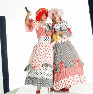 Vinnie Jones and Neil Ruddock, dressed up as The Ugly Sisters Vinnie Jones and Neil Ruddock, dressed up as The Ugly Sisters