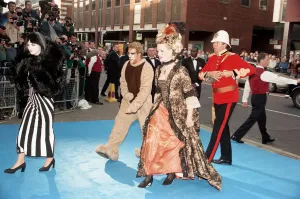 Viscountess Serena Linley (left) and Viscount Linley (second from left Viscountess Serena Linley (left) and Viscount Linley (second from left