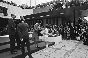 Visit of Her Majesty Queen Elizabeth II to Birmingham. Here she is pictured Visit of Her Majesty Queen Elizabeth II to Birmingham. Here she is pictured