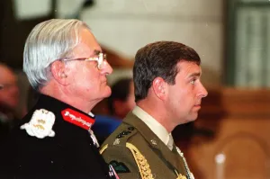 VJ Day Commemerations Belfast Northern Ireland August 95 The Duke of York with VJ Day Commemerations Belfast Northern Ireland August 95 The Duke of York with