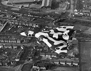 Vulcan Delta bomber NQJ swoops spectacularly over the city of Coventry as a thank you to Vulcan Delta bomber NQJ swoops spectacularly over the city of Coventry as a thank you to