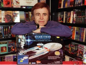 Walter Koenig who plays Pavel Chekov in Star Trek visits Forbbiden Planet bookshop in Walter Koenig who plays Pavel Chekov in Star Trek visits Forbbiden Planet bookshop in