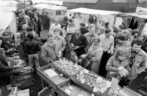 Warwick Market: Crowds packed Warwick open holiday market looking for a good buy Warwick Market: Crowds packed Warwick open holiday market looking for a good buy