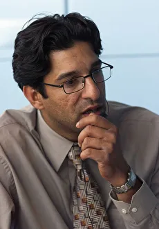 Wasim Akram July 1999 Lords Test Match England v New Zealand Cricket Day four Wasim Akram July 1999 Lords Test Match England v New Zealand Cricket Day four