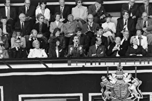Watford chairman Elton John pictured watching the 1984 FA Cup Final at Wembley Stadium Watford chairman Elton John pictured watching the 1984 FA Cup Final at Wembley Stadium