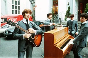 Waxwork models of the Beatles September 1988 Waxwork models of the Beatles September 1988