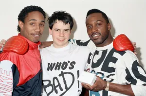 Former WBO middleweight champion Nigel Benn (right) with cousin Paul Ince (left Former WBO middleweight champion Nigel Benn (right) with cousin Paul Ince (left