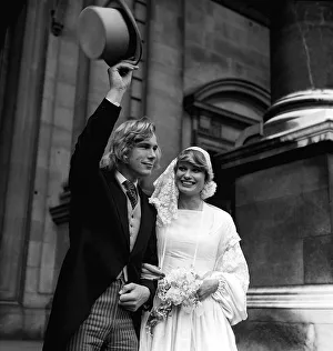 Wedding of racing driver James Hunt to Susan miller 1974 Wedding of racing driver James Hunt to Susan miller 1974