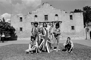 On Wednesday 4 June 1975 The Rolling Stones did a photo shoot at the Alamo, San Antonio On Wednesday 4 June 1975 The Rolling Stones did a photo shoot at the Alamo, San Antonio